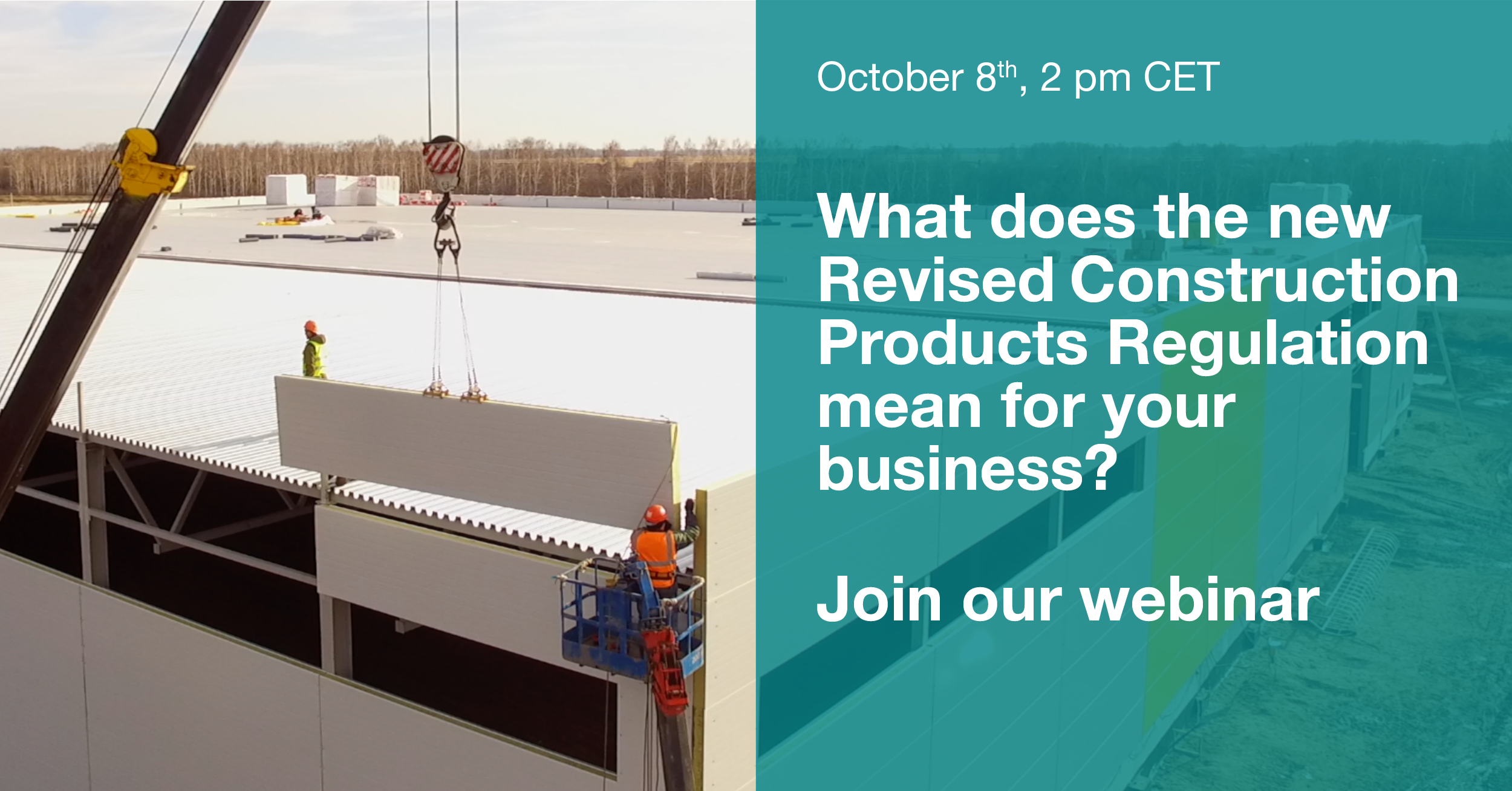 Join our webinar - October 8th, 2 pm CET