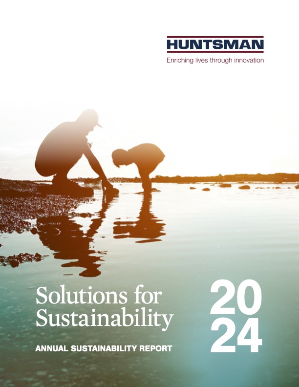 Huntsman takes pride in creating a more sustainable future